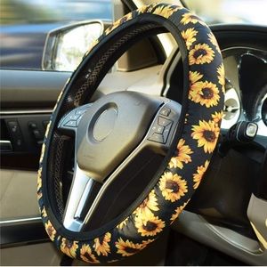 Sunflower Steering Wheel Cover